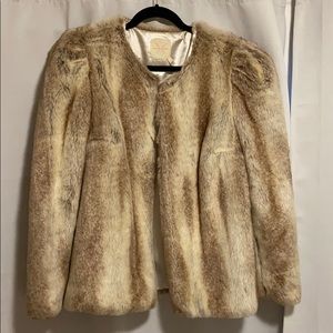 Faux fur coat